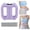 Purple, variant on Electric Fascia Ring Massager, Rechargeable Dual-Ring Vibration Massage Tool with Adjustable Strap, Full Body Fascia Massager for Abdomen Waist Back Legs Shoulders Home Office Travel Use, Black
