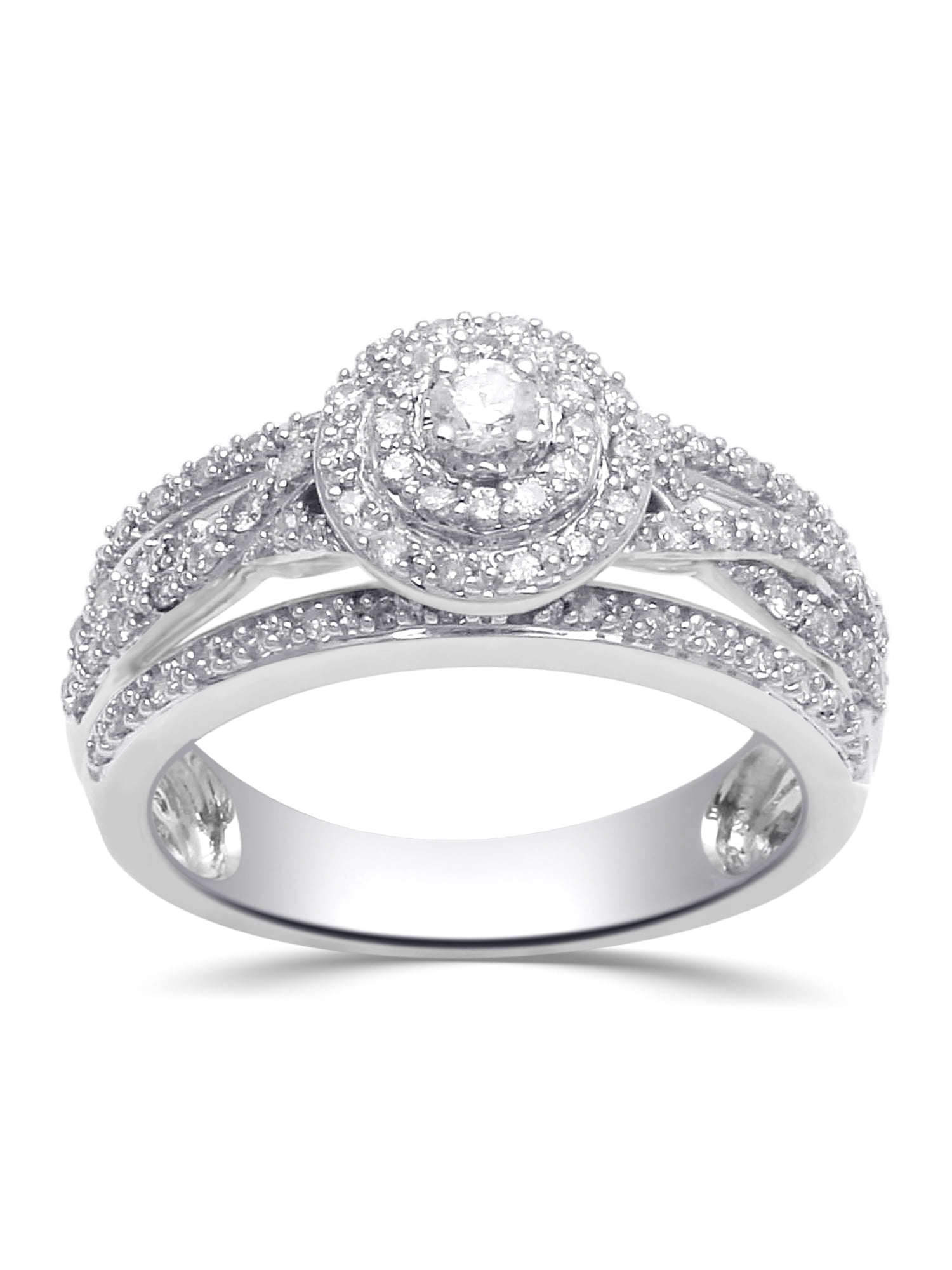Forever Bride 1/2 Carat T.W. Diamond Sterling Silver Anniversary Ring
