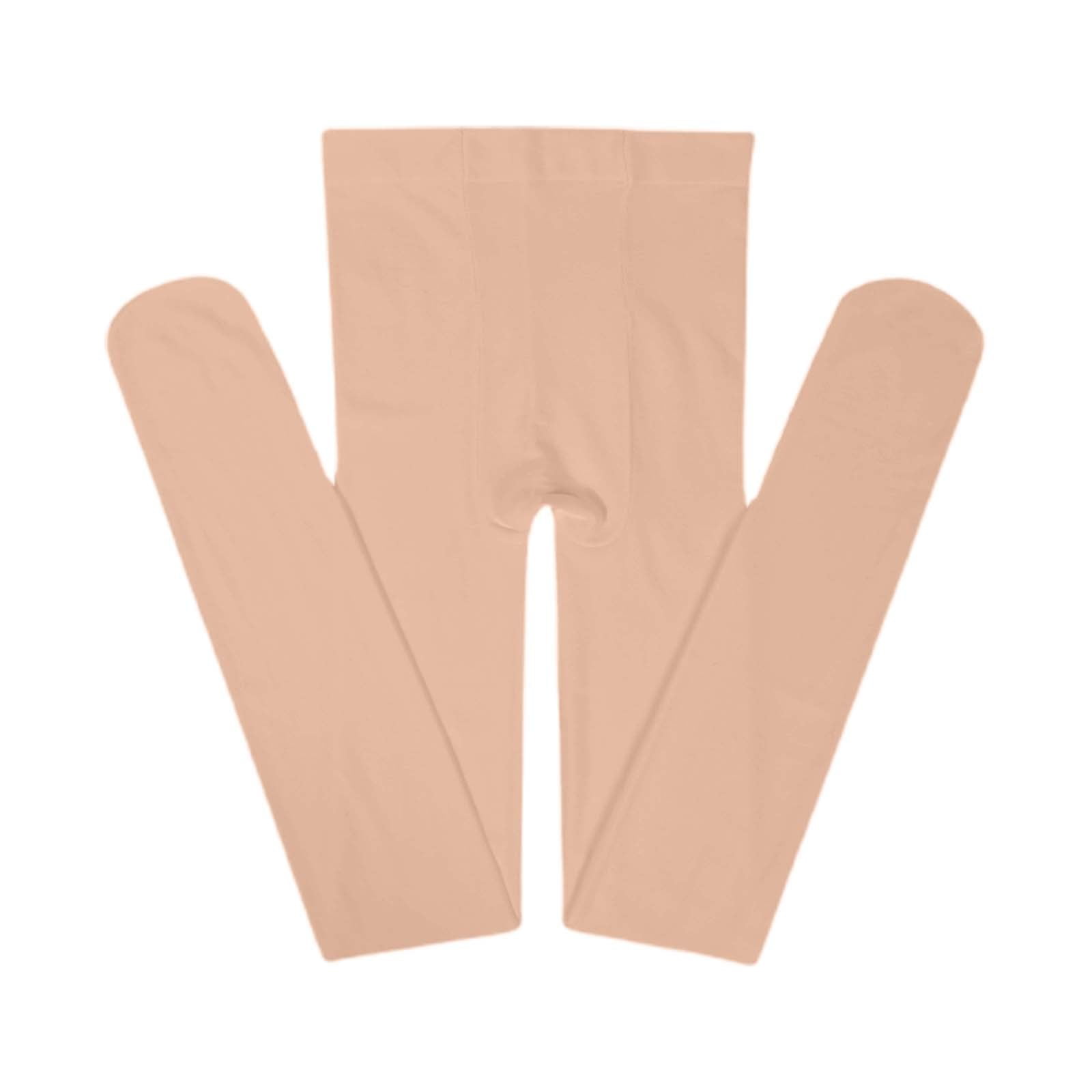 Toddler Pants Kids High Elastic Dance Leggings Ballerina Tights Stretchable Spring Beige 18-24 Months