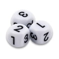 thumbnail image 3 of White D6 Dice Set (12ct), 3 of 4