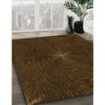 thumbnail image 3 of Ahgly Company Machine Washable Indoor Round Transitional Saddle Brown Area Rugs, 3' Round, 3 of 7