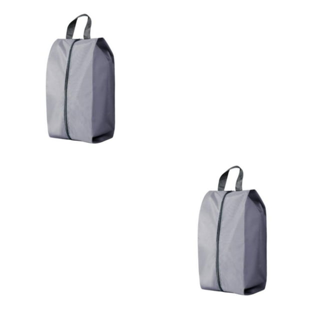 Wweixi Reusable Travel Shoe Storage Bag Eco-friendly Solution For Shoe Transportation Lightweight grey XL 2Set