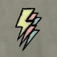 thumbnail image 2 of Dalix Lightning Bolt Glow in the Dark Embroidered Zip Hoodie Fleece Long Sleeve Pocket Warm Soft Mens in Heather Stone M Medium, 2 of 5