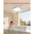 thumbnail image 2 of 80 CFM Bathroom Exhaust Fan with LED Light,3-Color Temperature,1.5 Sones Quiet AC Motor, 2 of 6