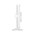 thumbnail image 2 of LEEYNEER White Plastic Vertical Blind Slats with Double Hole Design for Easy Installation and Curtain Repair Compatibility, 2 of 8
