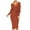 Orange, variant on asdoklhq Womens Plus Clearance Women's Fashion Knitted Long Sleeve V-Neck Hip Wrap Warm Sweater Dress