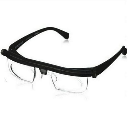 Adjustable Focal Length Myopic Glasses Presbyopia Eyewear Reading Glasses Magnifying Lens Gift Color:black