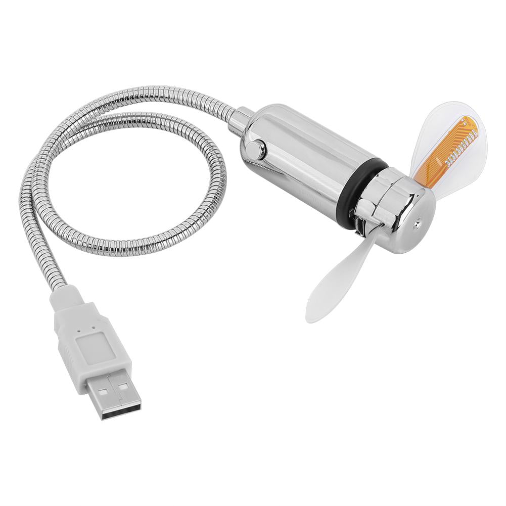 LED USB Fan Program Editable Message Light Flexible Cool Luminous Xmas DIY Gift 