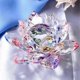 thumbnail image 1 of For C Crystal Lotus Flower Figurine Valentine Wedding Decor Glass Craft Collection Paperweight Table, 1 of 5