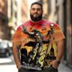 thumbnail image 2 of playera grande y alto para hombre big and tall men t shirt camisas playeras manga corta 8XL 3DTS10079, 2 of 7