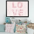 thumbnail image 3 of Designart 'Pink Pastel Love Abstract ' Shabby Chic Framed Art Print, 3 of 4