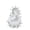 Altotux_MariaPapa_SolidSilver_NL, variant on Silver Embroidered Virgin Mary & Pope Applique Patch Metallic Santa Maria Papa Motif (No Letters)