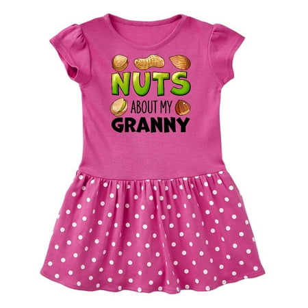 

Inktastic Nuts About My Granny Peanut Almond Pistachio Gift Baby Girl Dress