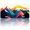 Geometric Mountains, variant on 1 Pcs 2D Flat License Plate Covers & Frames, Fiery Dragon Head For Decorative Front, Waterproof For Decoration Aluminum License Plate Covers & Frames Cover For Men Women, 12" X 6"