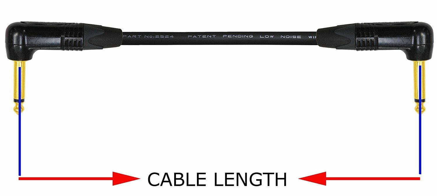 1 X Mogami 2524 - 6 Inch-Guitar Bass Effects,Patch Cable|NP2RX-B Neutrik Black