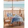 thumbnail image 2 of Outdoor Tablecloth with Umbrella Hole for Patio/Picnic/Party/Camping, Sea Turtle Coastal Waterproof Table Cloth Rectangle Table Cover Washable, Blue Red Summer Beach Coral Nautical Wood (60"x 84"), 2 of 8