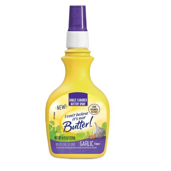 I Can't Believe It's Not Butter! Spray Garlic, 8 fl oz Bottle