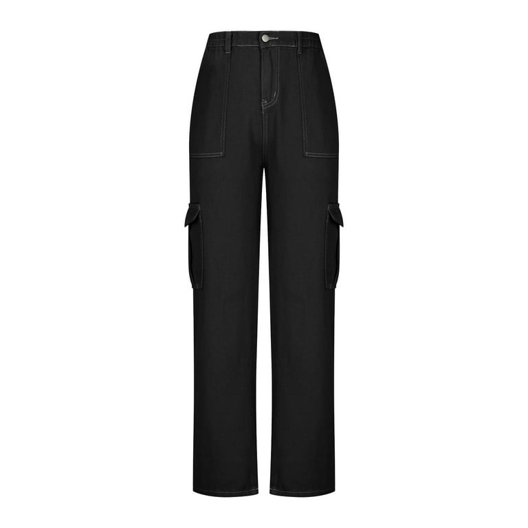 Womens Cargo Pants With Pockets Y2K Fashion Streetwear Womens Cargo Pants With Pockets Y2K Fashion Streetwear