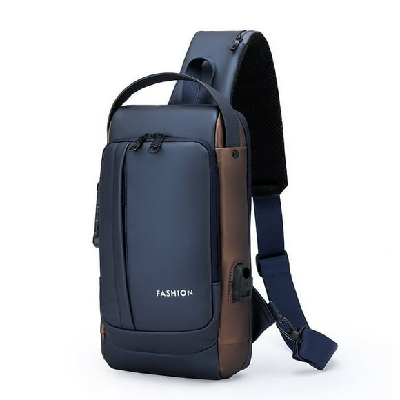 Rentrée des Classes! mtvxesu Sacs de Poitrine, Sac de Poitrine avec Serrure à Mot de Passe Vol Sac Bandoulière pour Homme Sac de Moto de Sport de Loisirs Sac à Dos à une Épaule pour Homme Sac de Poitrine de Voyage Sac de Parc Économies Scolaires