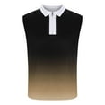 thumbnail image 3 of Maean Men Tank Shirts Sleeveless Collared Golf Shirt 2025 Summer Trendy Causal Mens 1/4 Zip Tshirts, 3 of 4