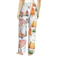 thumbnail image 3 of Goofa Gnome Camping Printed Soft Pajama Pants for Women, Wide Leg Comfy Casual Lounge Yoga Pants-Large, 3 of 9