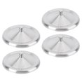 thumbnail image 3 of 4 Pcs Couvercles de Gobelets en Acier Inoxydable Durables Couvercles de Gobelets Anti-Poussière (Argent), 3 of 9