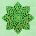 thumbnail image 1 of Ahgly Company Machine Washable Indoor Square Transitional Jade Green Area Rugs, 4' Square, 1 of 7