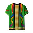 thumbnail image 3 of Uootdi Womens Mardi Gras Festive Tops Crew Neck Funny Graphic Tuxedo Short Sleeve T Shirt Tropical Holiday Vacation Novelty Shirts Gift, 3 of 8