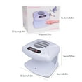 thumbnail image 7 of Gegong Air Nail Dryer with Automatic Sensor, 300W Timing Air Nail Fan Blow Dryer for Both Hands and Feet, Warm & Cool Wind Blower Dryer for Regular Nail Polish White, 7 of 7