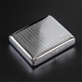 thumbnail image 1 of Metal Cigarette Case for Women Men Slim Box Holds 20 Cigarettes 84mm with Spring, 1 of 5
