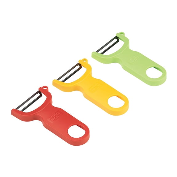 Kuhn Rikon Original Swiss Peeler 3 Piece Set, Red/Green/Yellow