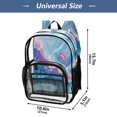 thumbnail image 4 of PVC Transparent Backpacks Clear Backpack for Travel and Outings Vibrant Colors Fish, 4 of 7