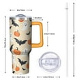 thumbnail image 2 of 40 oz Halloween Ghost Bat Witch Tumbler Insulated Stainless Tumbler, Spooky Pumpkin Coffee Cup Water Bottle, Holiday Gift Mug, 2 of 5