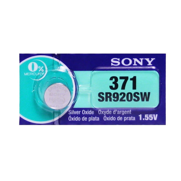 25-Pack Sony 371 (SR920SW) Piles Bouton Oxyde d'Argent