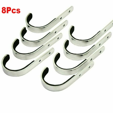 EROCK 4Pairs (8Pcs) Wall Mount Gun Racks Rifle Shotgun Hangers Hooks Archery Bow Sword