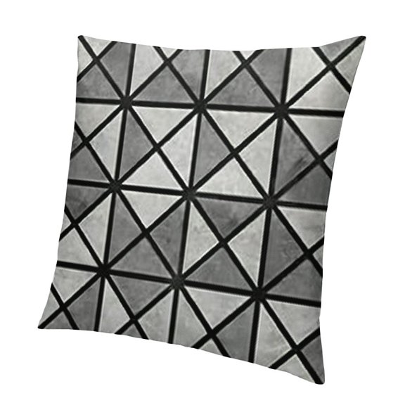 SHANXI Throw Pillow Covers Geometry Grey Print Cushion Cover Soft Pillow Cases for Home Sofa Bed Chair Car Office Decorative 12x12in