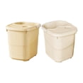 thumbnail image 1 of TISHITA 2 Pcs Bain de Pieds SPA Robuste pour Relaxation Pédicure avec Couvercle, 1 of 8