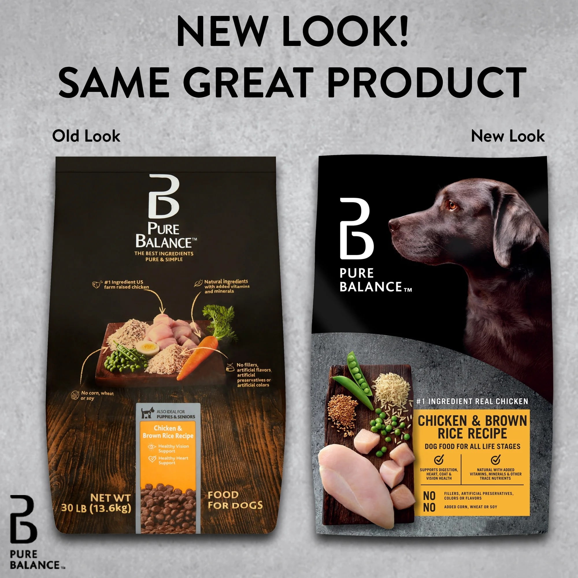 Pure Balance Chicken and Brown Rice Recipe Dry Dog Food, 30 lb