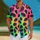 thumbnail image 1 of Blusa y camisa de manga corta con cuello vuelto Camisa casual para hombre Camisa de bolos vintage de manga corta Camisas de verano de playa cubana Camisa con botones Blusa para hombre Poliéster, 1 of 5