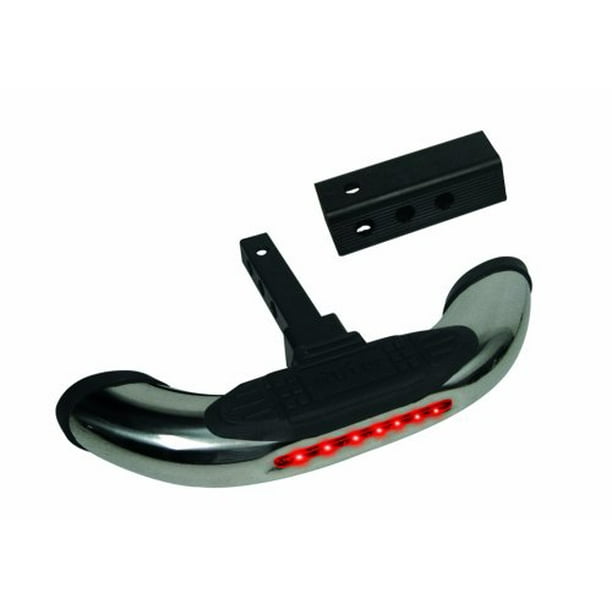 Bully CR605L Receiver Hitch Mount Step with LED Brake Lights Walmart