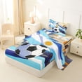 thumbnail image 2 of Erosebridal Ball Games Kids Twin Sheet Sets,Soccer Sport Bedding For Football Lover 3pcs, 2 of 6