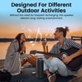 thumbnail image 4 of Portable Bluetooth Speaker, Bluetooth 5.4 Wireless Speaker, IPX7 Waterproof Outdoor Speaker with RGB Party Lights, 20W Stereo Sound, 20H Playtime, TWS Pairing for Camping, Beach, Home Party, 4 of 9