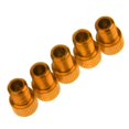 thumbnail image 3 of 6x5x Presta a Adaptador de válvula Convertidor Conector de bomba de bicicleta Oro 2 piezas, 3 of 8