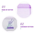 thumbnail image 2 of PTOOTP 30 bolsitas vacías con fragancia de lavanda y estampado floral (nuevo estilo) - Morado oscuro, 2 of 7