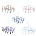 thumbnail image 4 of GUOOL Travel Clip Drip Socks Hangers Clothes Laundry Drying Hanger Rack 23 Clips - Gold, 4 of 6