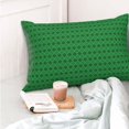 thumbnail image 4 of Zufioo Green St. Patrick’s day Print Double-Sided Throw Pillow Cover, Pillow Protector Home Decor - With Hidden Zipper, Suitable for Bedroom, Living Room, Car Interior-20"x30", 4 of 6