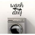 thumbnail image 3 of Wash Dry Laundry Wall Decals Vinyl Letters Stickers Home Décor, 23x23-Inch Black, 3 of 6