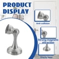 thumbnail image 3 of TALENO Door Stoppers for Bottom of Door,Anti-Collision Buffer Design Magnetic Door Stopper,Matching Screws Security Door Stopper,sliver, 3 of 7