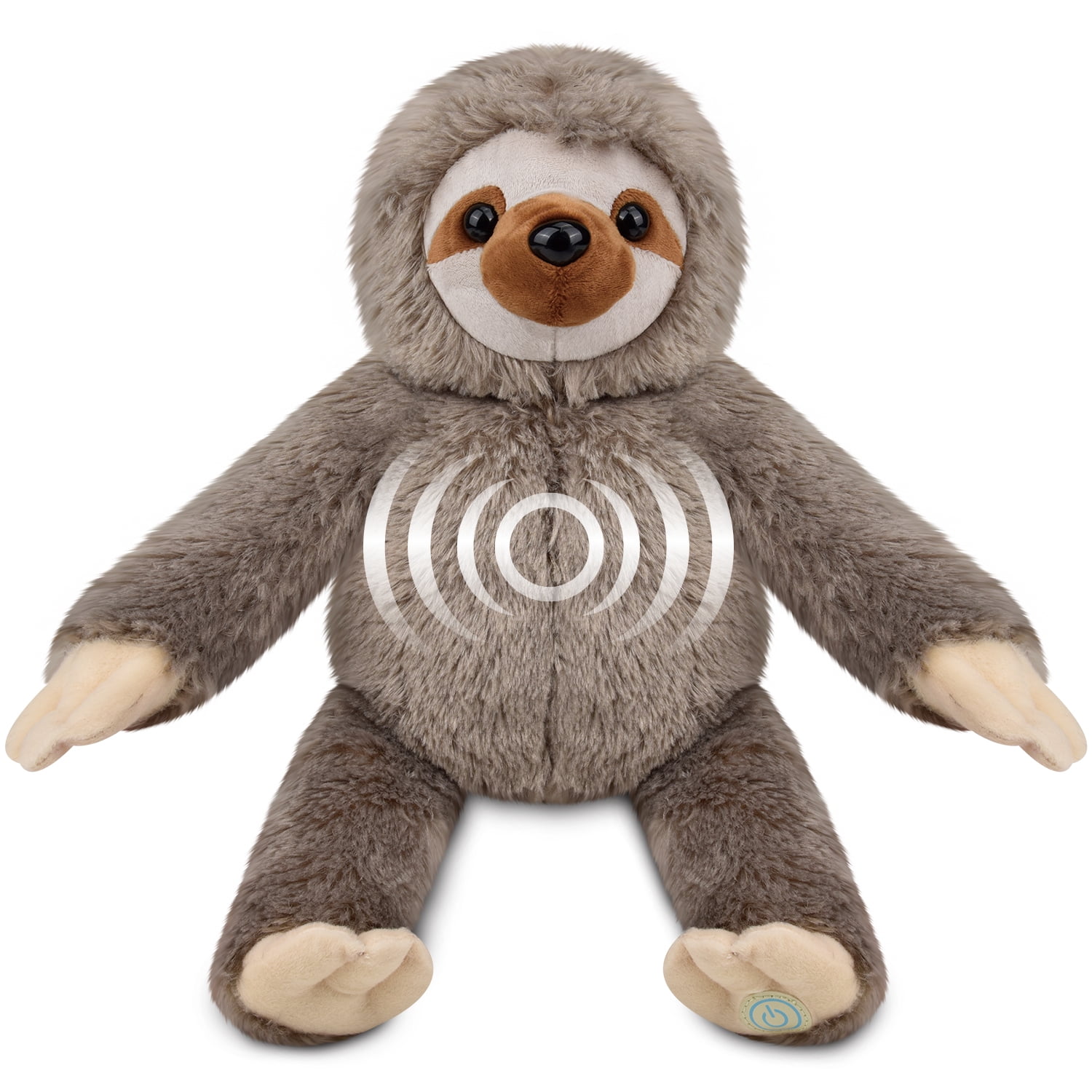 Leader Light Vibrating Plush SLOTH Soother Vibrates 14" Health Touch Huggable 