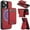 Red, variant on Allytechgroup Case for iPhone 16, PU Leather 2 In 1 Wallet Stand Case with Detachable Card Holder Support Wireless Charging Shockproof Magnetic Back Cover for iPhone 16, Black